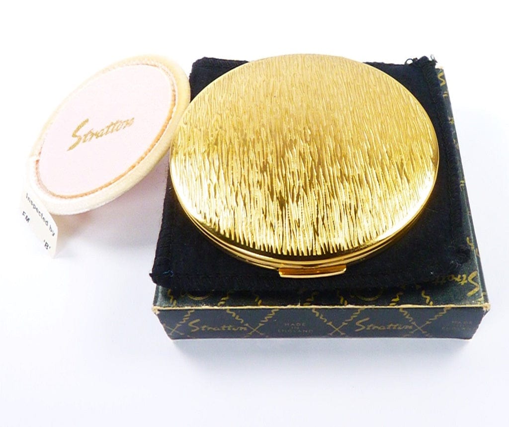 Stratton Golden Tree Bark Powder Compact