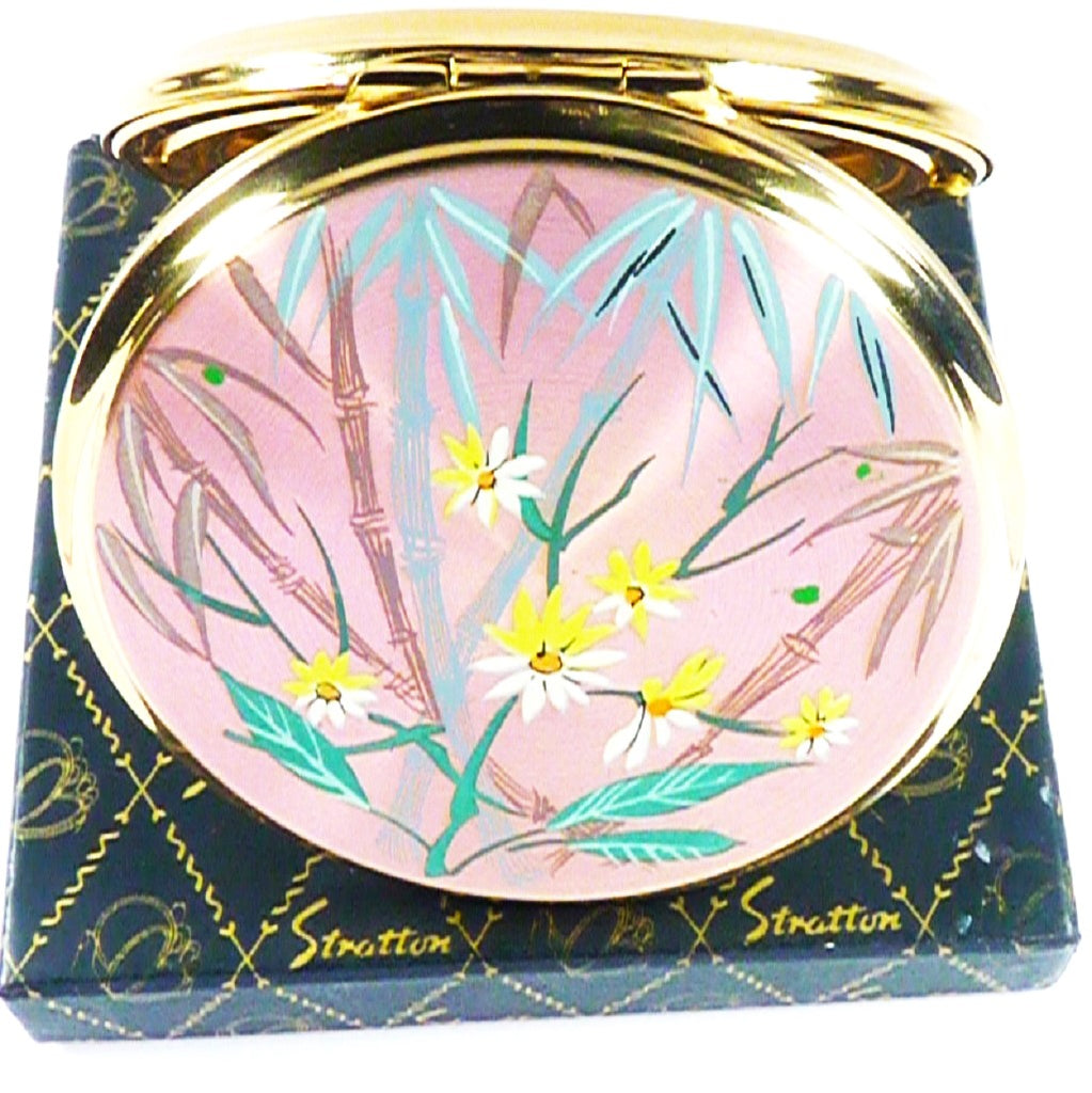 Stratton Lilac Bamboo Convertible Powder Compact