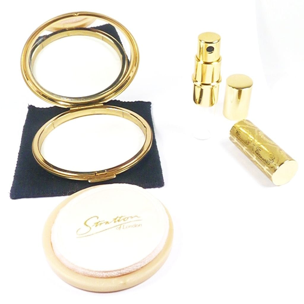 Stratton Powder Compact Lipstick Set