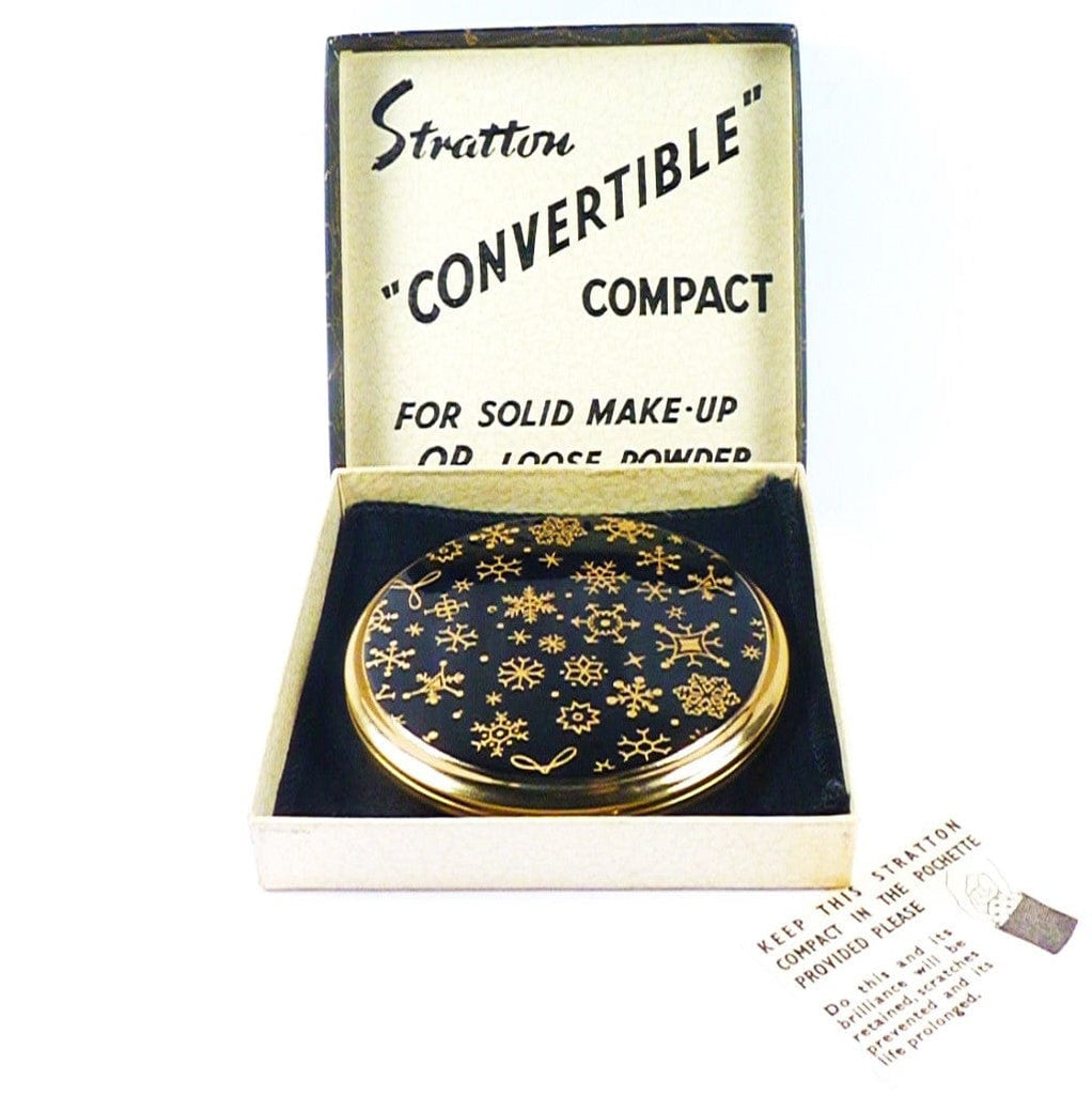 Stratton Snowflake Powder Compact Rare