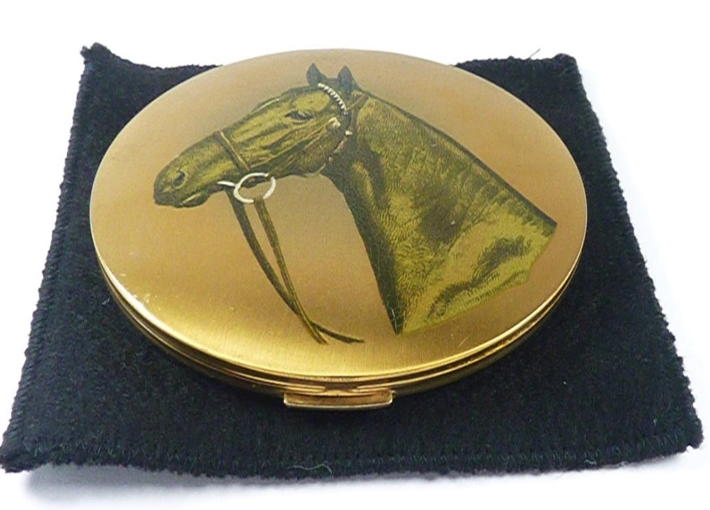 Thoroughbred Horse Makeup Compact Mirror