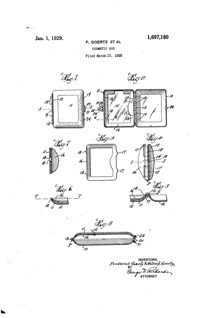 Karess Woodworth Bluebell Case Patent Drawings