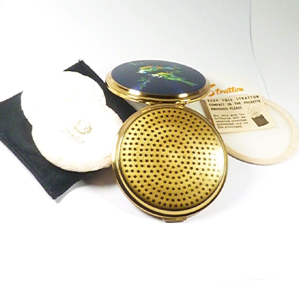 Unused Boxed Stratton Bird Series Powder Compact