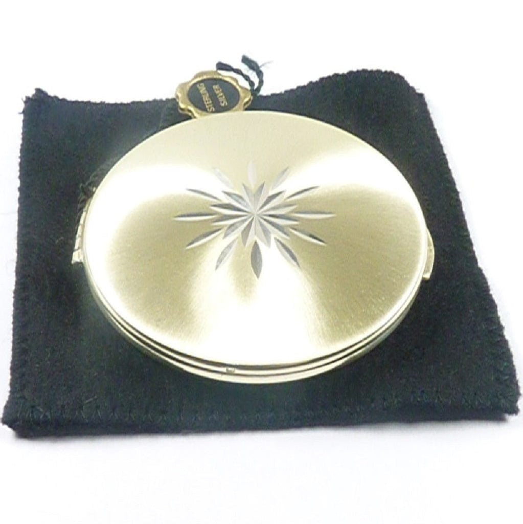 Unused Silver Vintage Kigu Compact Mirror