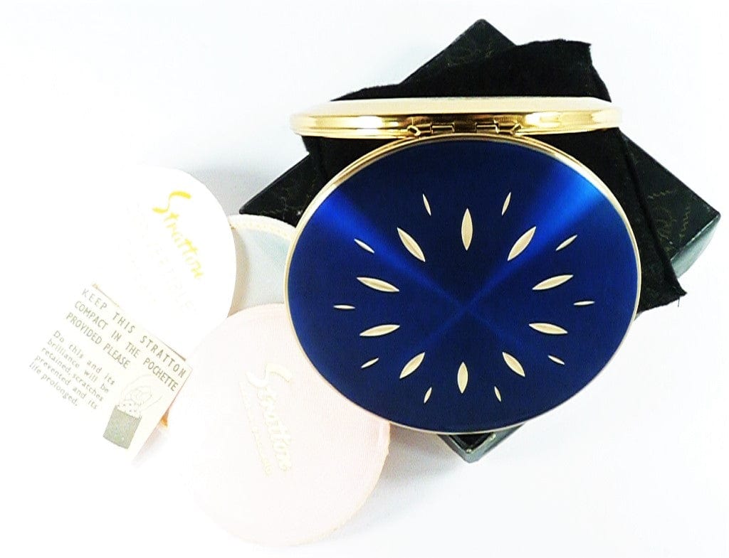 Blue And Gold Makeup Compact