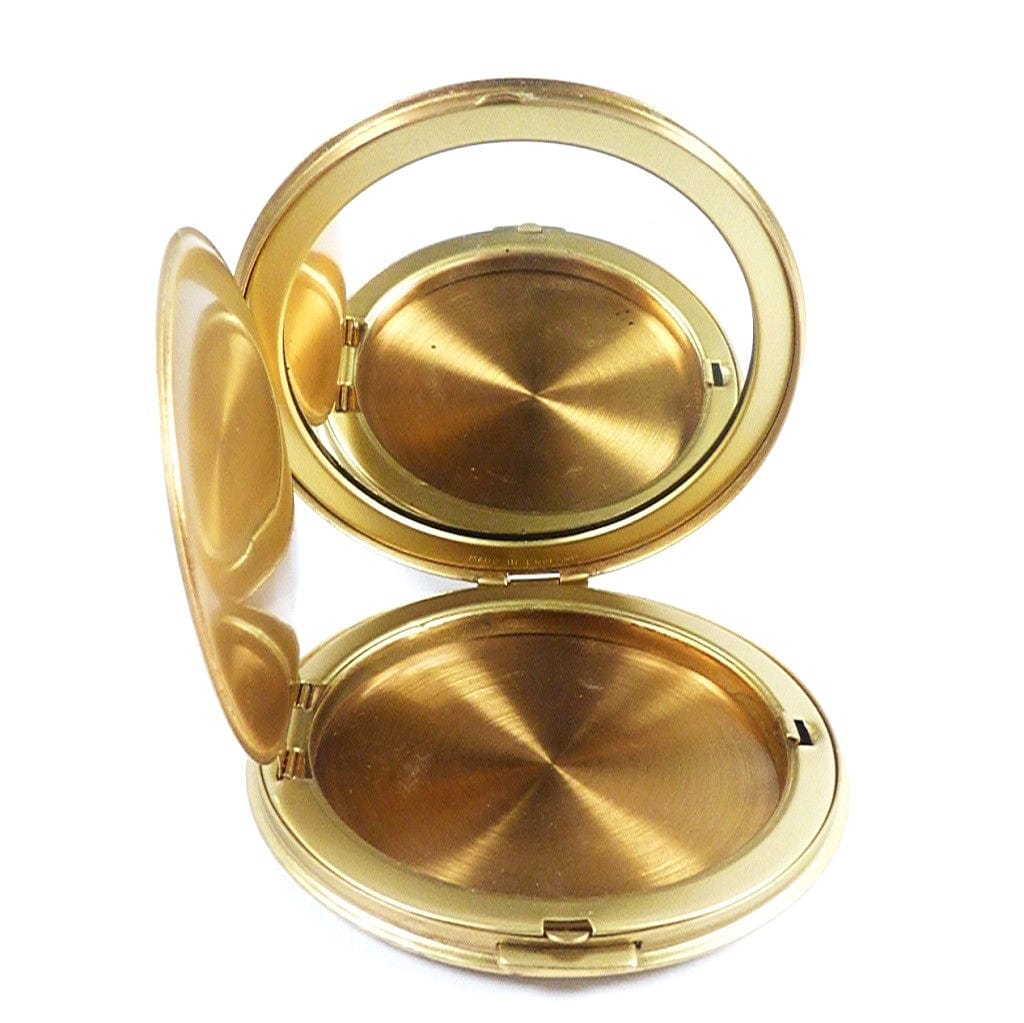 Vintage English Compact Mirror For Loose Foundation