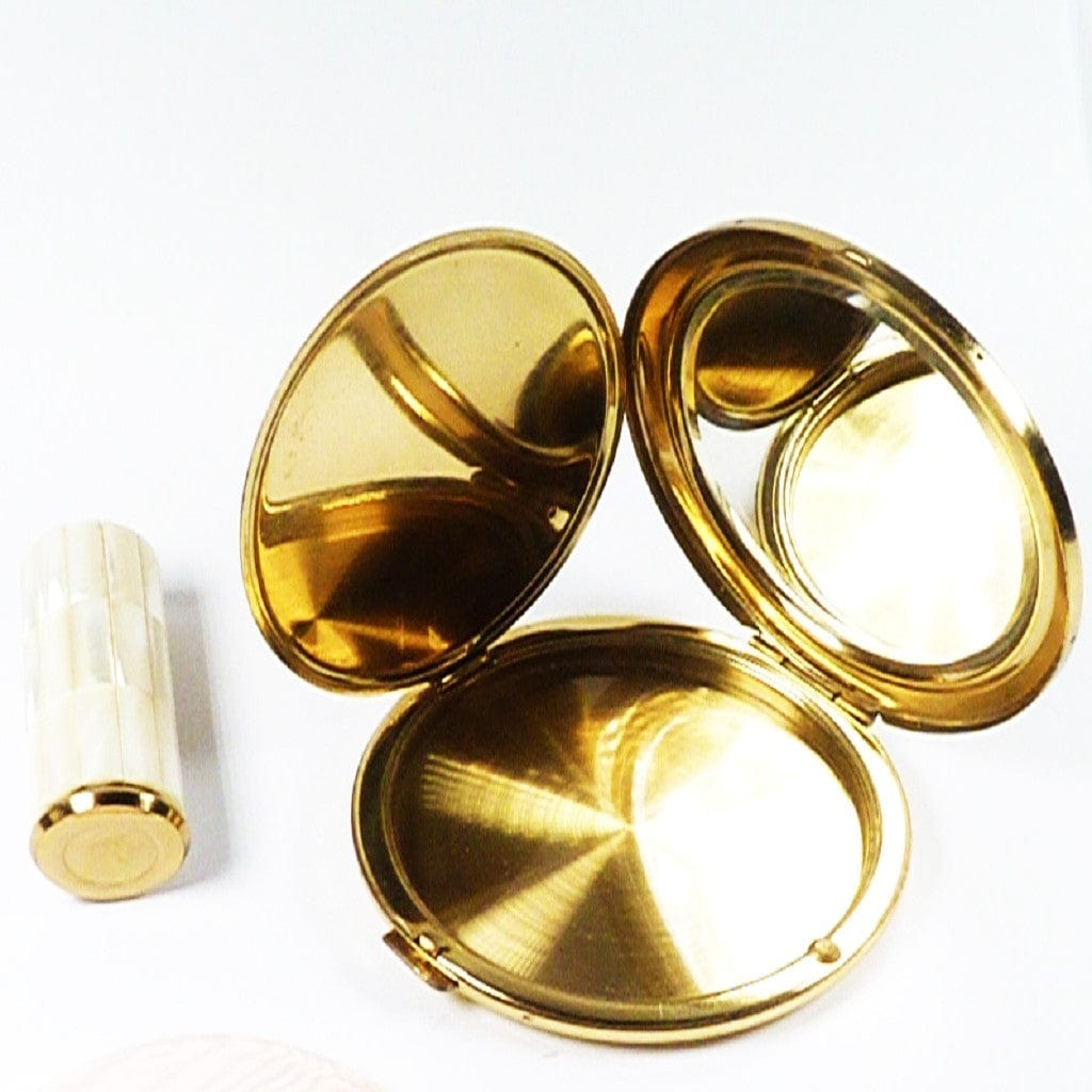 Vintage Handbag Mirror Lipstick Set