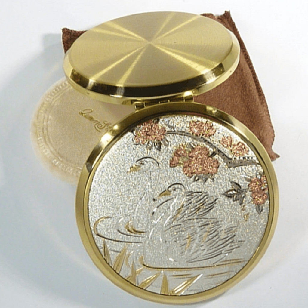 Vintage Powder Compact Birds