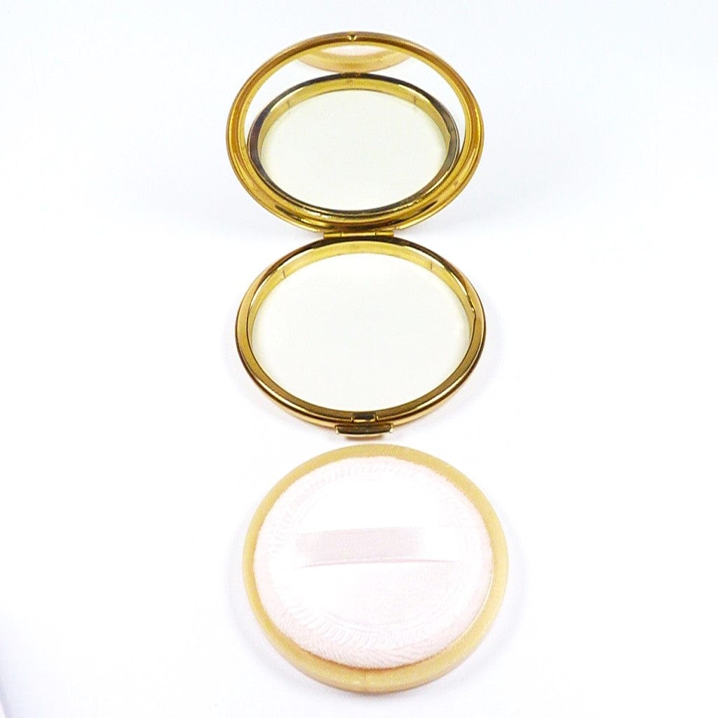 Vintage Pressed Foundation Compact Mirror