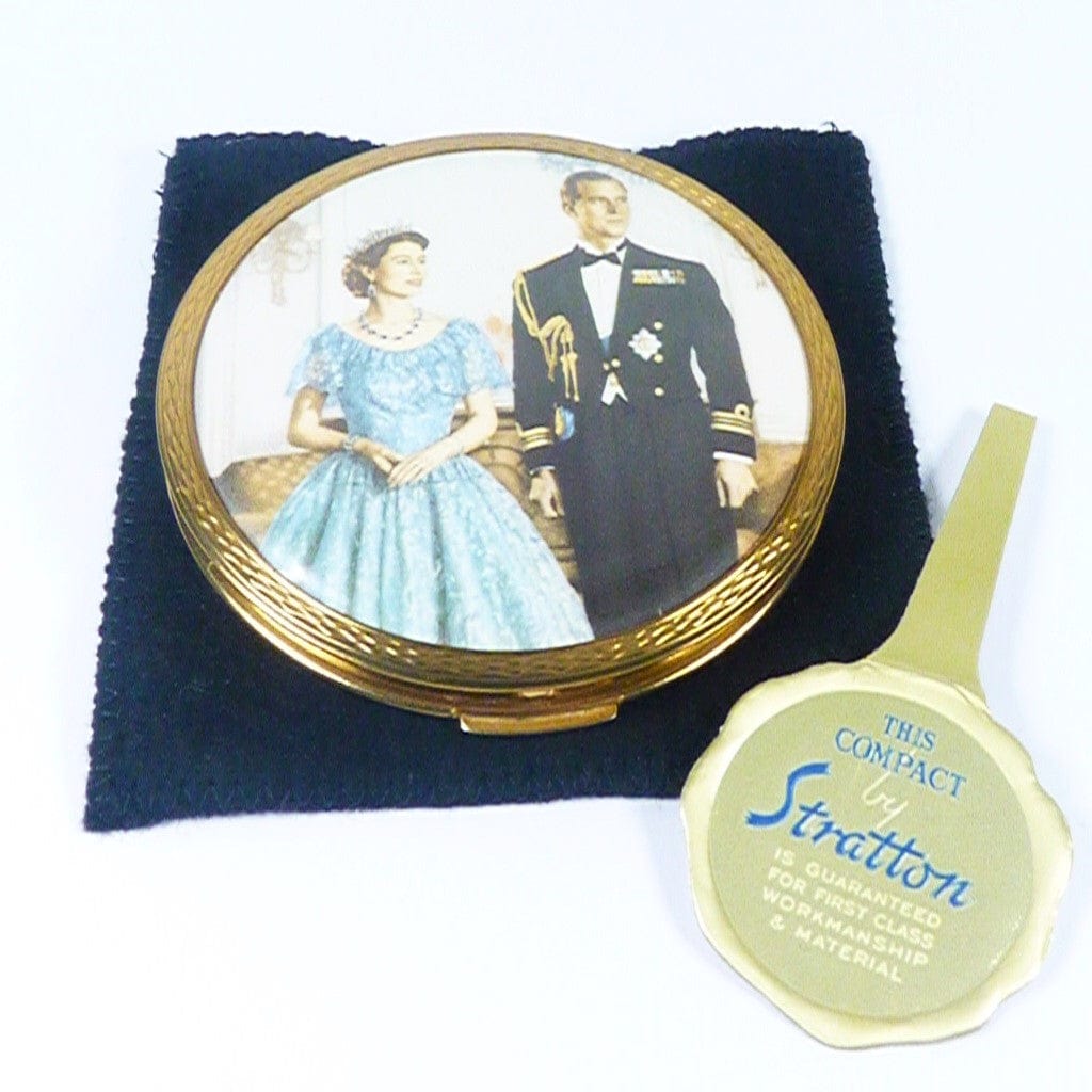 Vintage Royal Themed Powder Compact