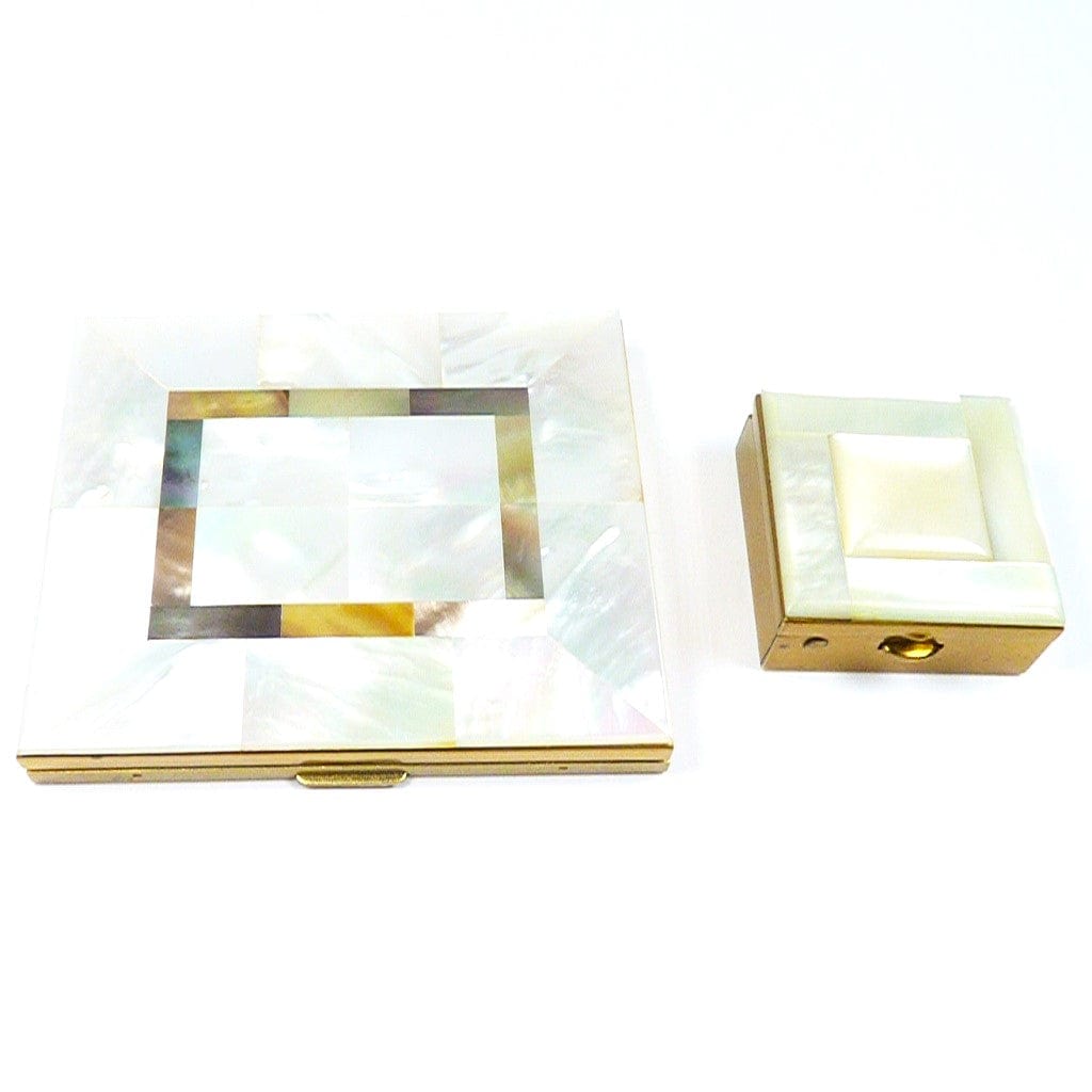 Vintage Schildkraut Compact Mirror And Pill Box
