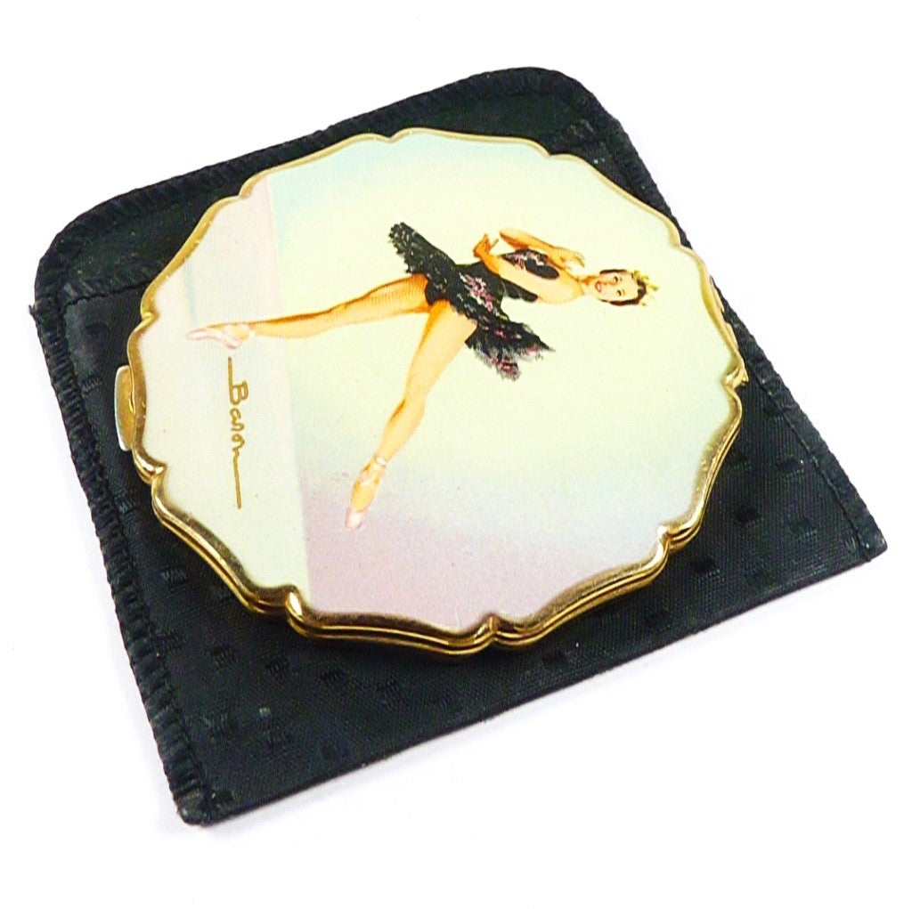 Vintage Stratton Ballerina Powder Compact