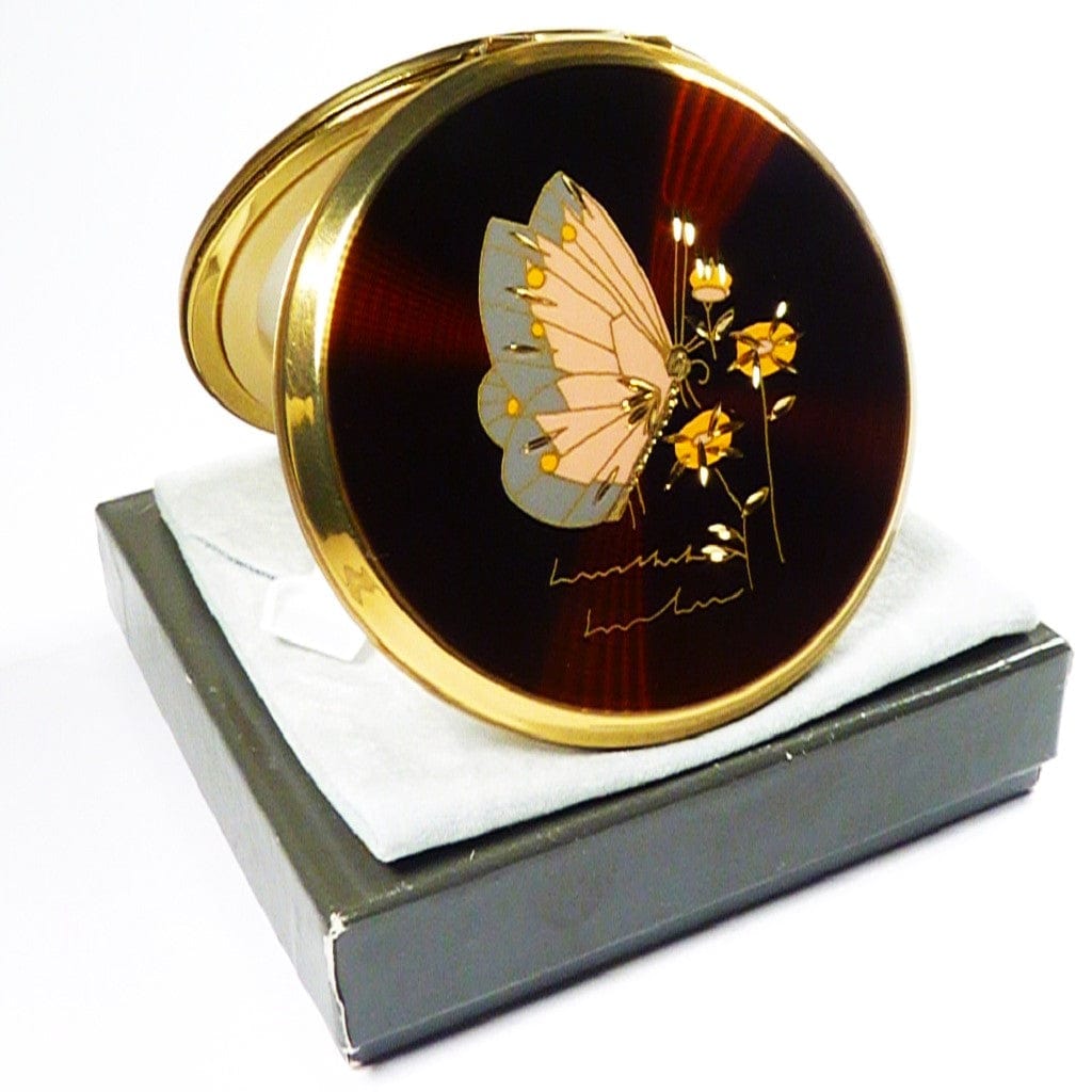 Vintage Stratton Butterfly Compact Mirror