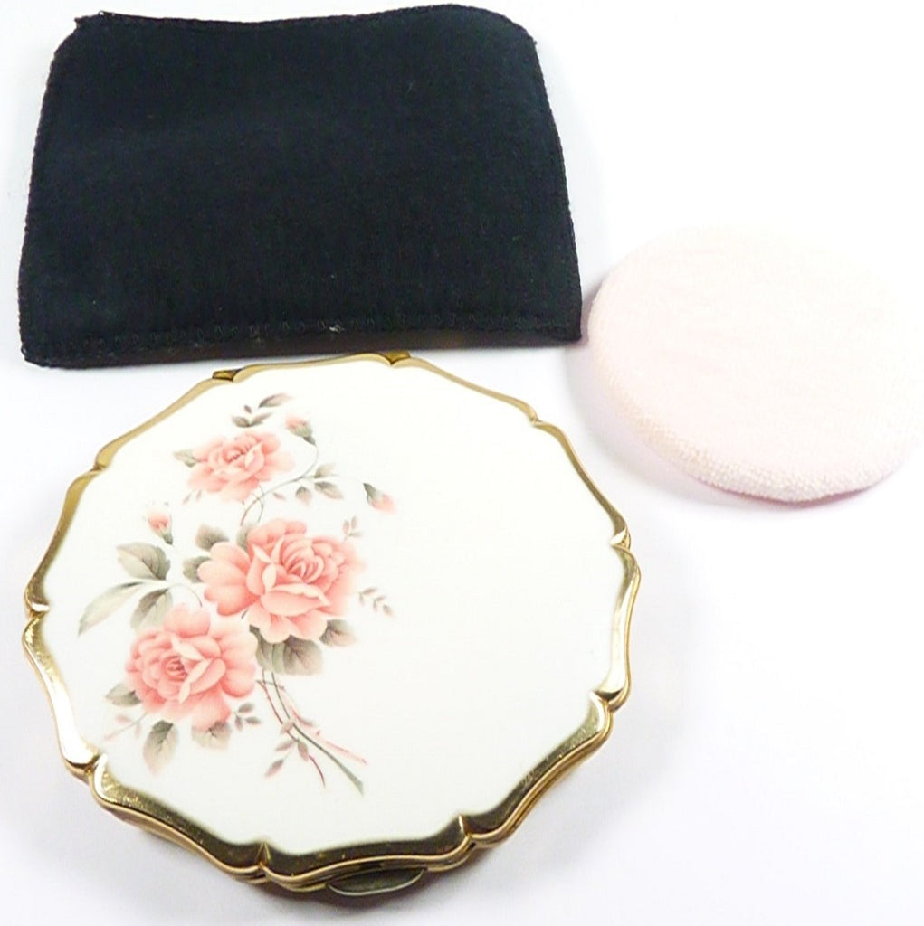 White Pink Grey Makeup Compact