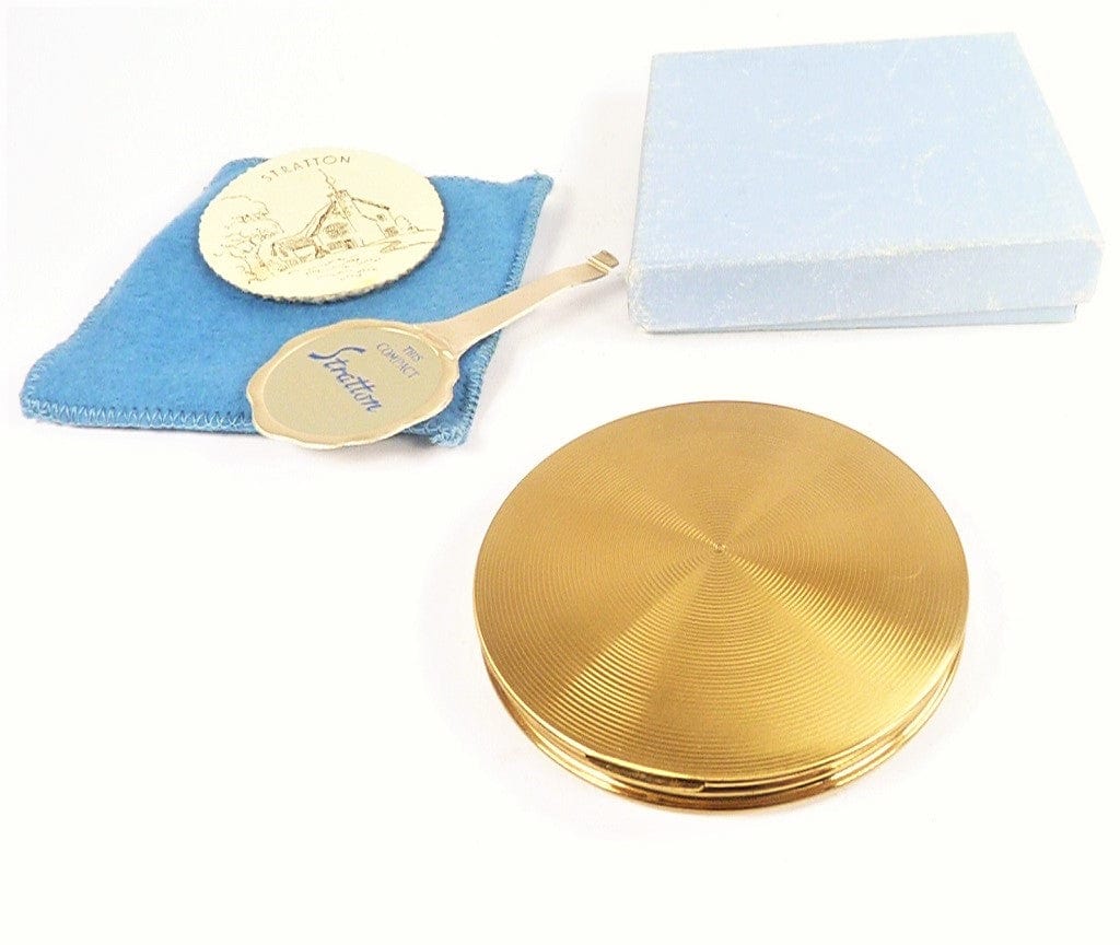 1950s Refillable Loose Foundation Compact Mirror
