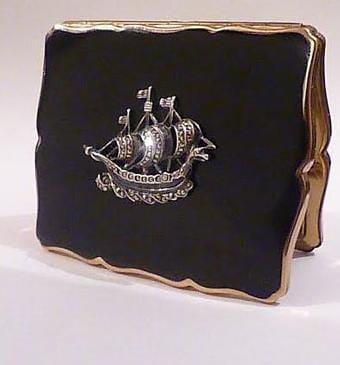 Rare Stratton powder compacts Stratton " Empress "compact, book piece compacts - The Vintage Compact Shop