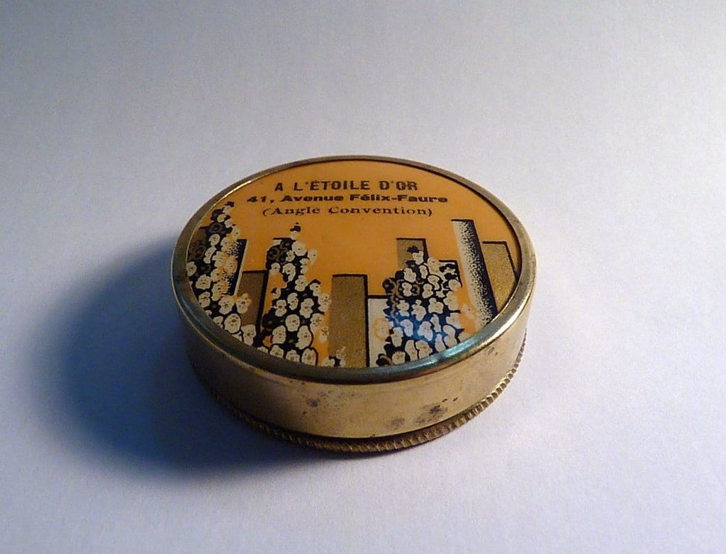 A L'ETOILE D'OR French celluloid powder compact
