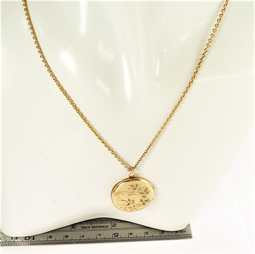 Antique 9ct Gold Locket Necklace