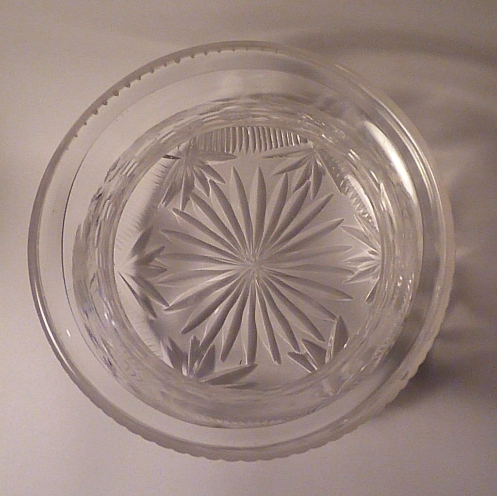 Antique Crystal Tabletop Vanity Jar