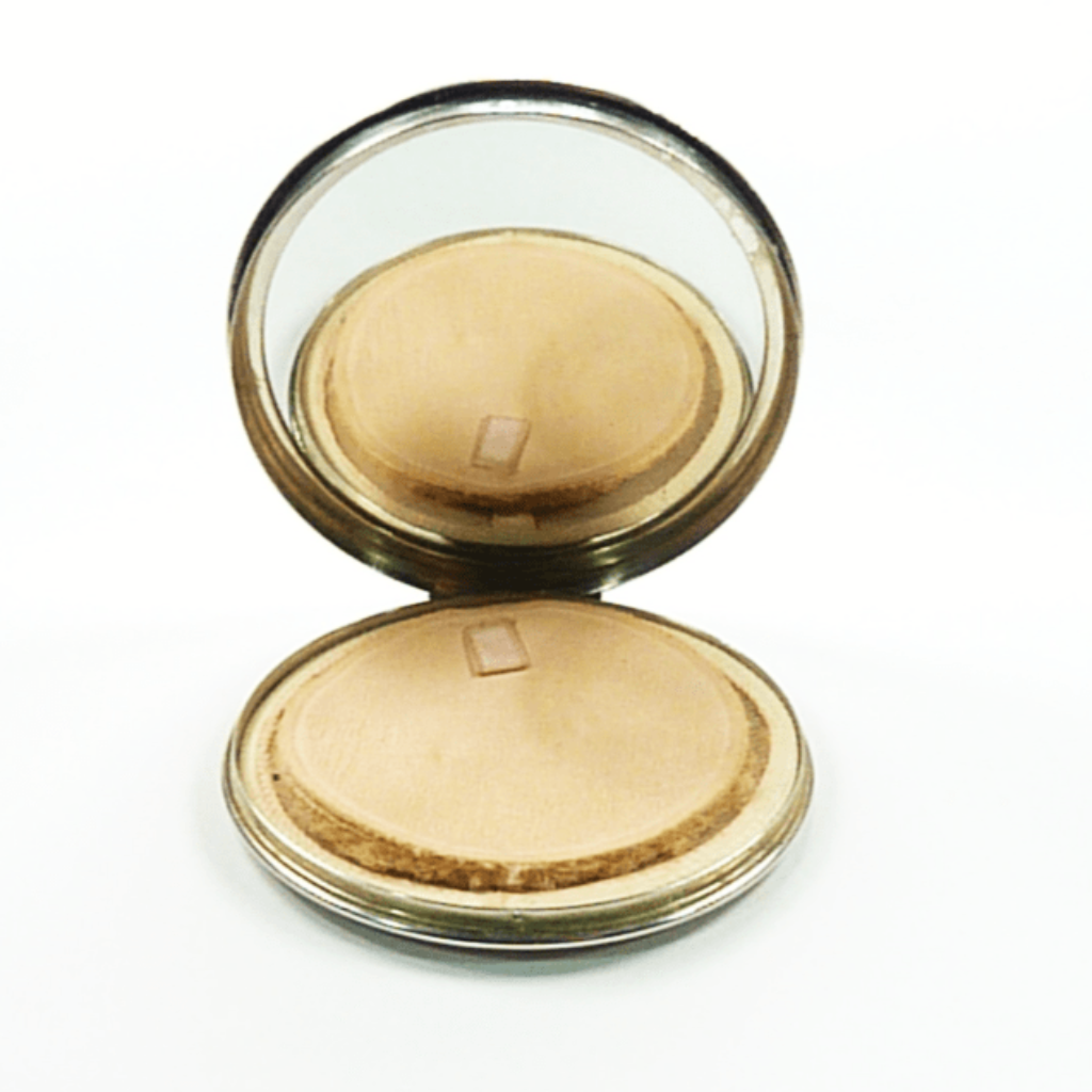 Antique Silver Loose Powder Compact