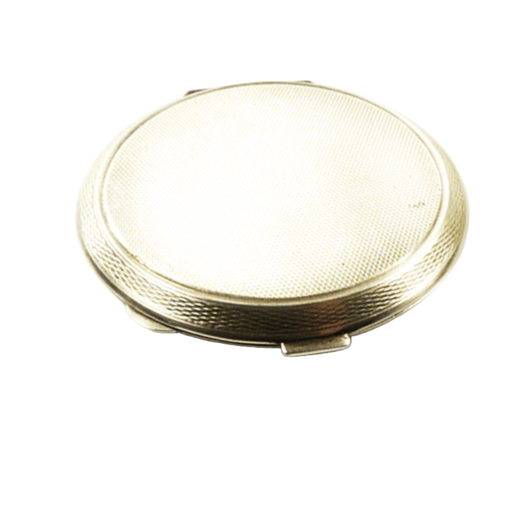 Antique Silver Makeup Compact 