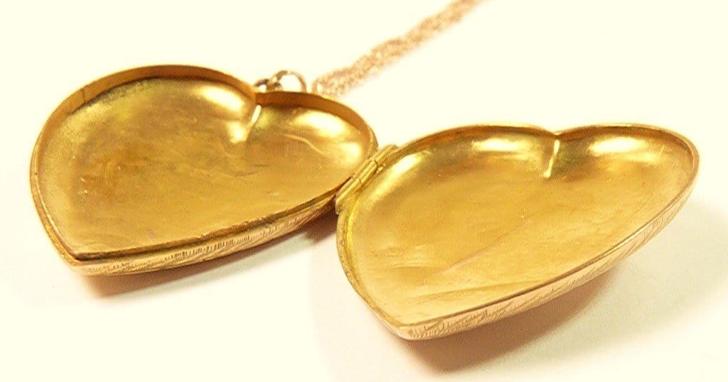 Antique Solid Gold Heart Pendant