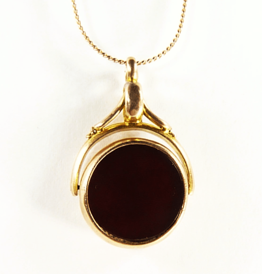 Antique Gold Carnelian And Bloodstone Fob