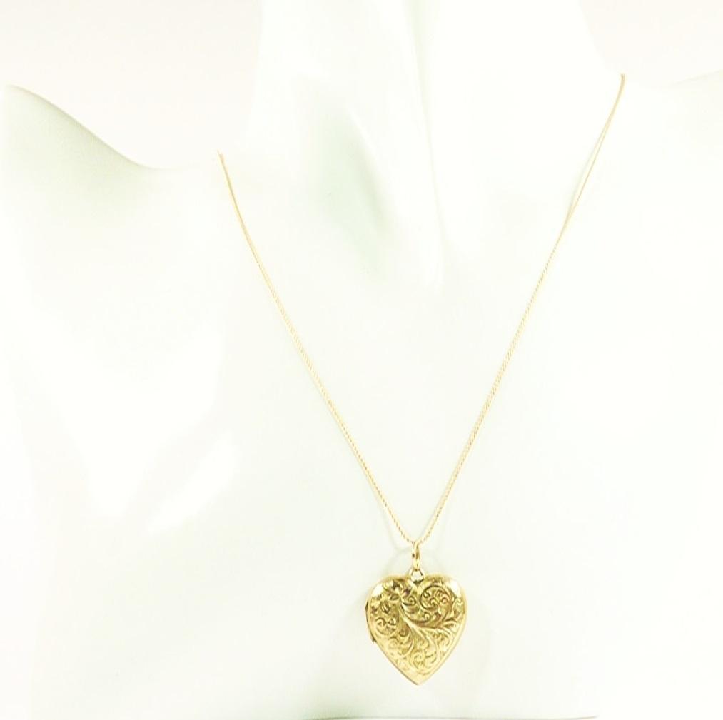 Antique Gold Heart Locket