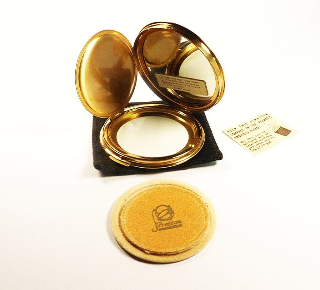 Antique Powder Compact For Loose Face Foundation