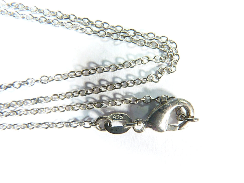 Antique Sterling Chain With Lobster Claw Catch