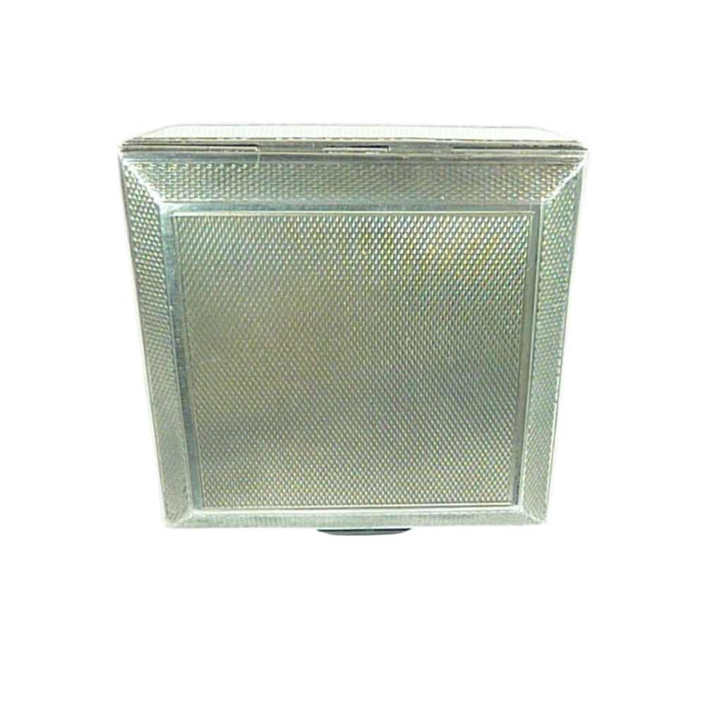 Art Deco Silver Compact Mirror
