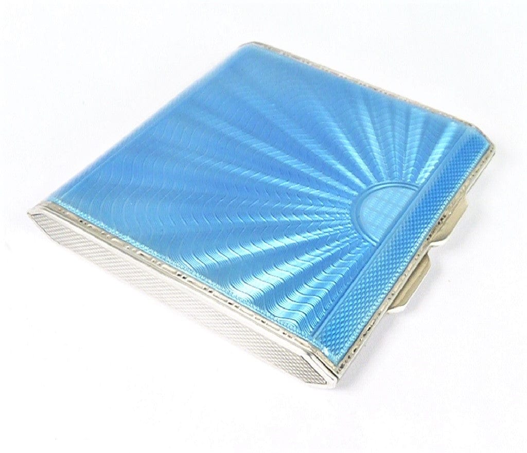 1930s Silver And Enamel Mirror Compact