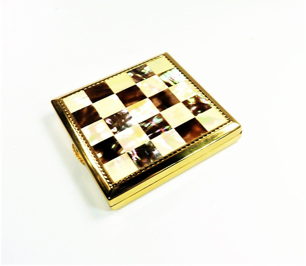 Chess Board Lid Compact Mirror