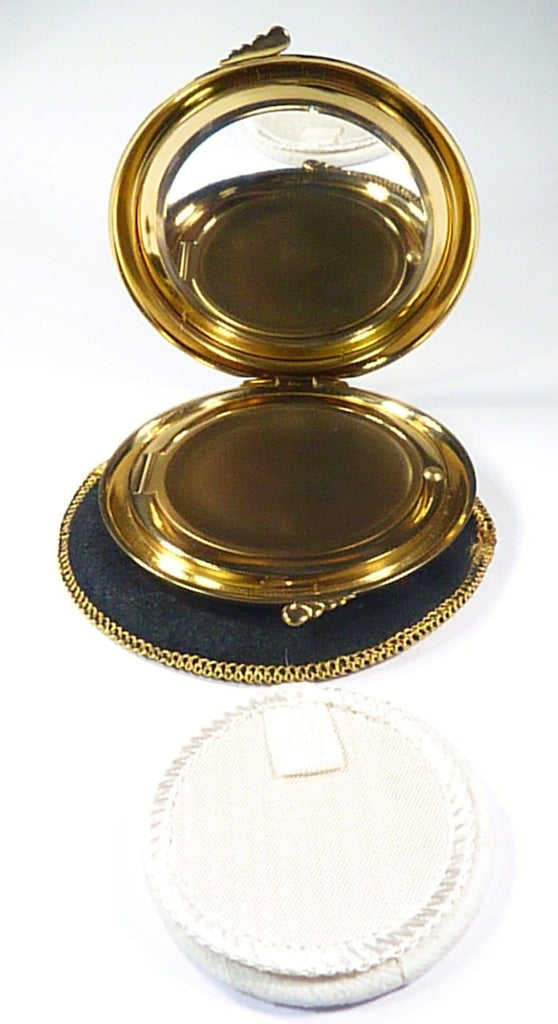 Compact Case With Mirror For Loose Face Powder
