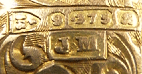 Edwardian Hallmarked Gold Shield Shaped Locket