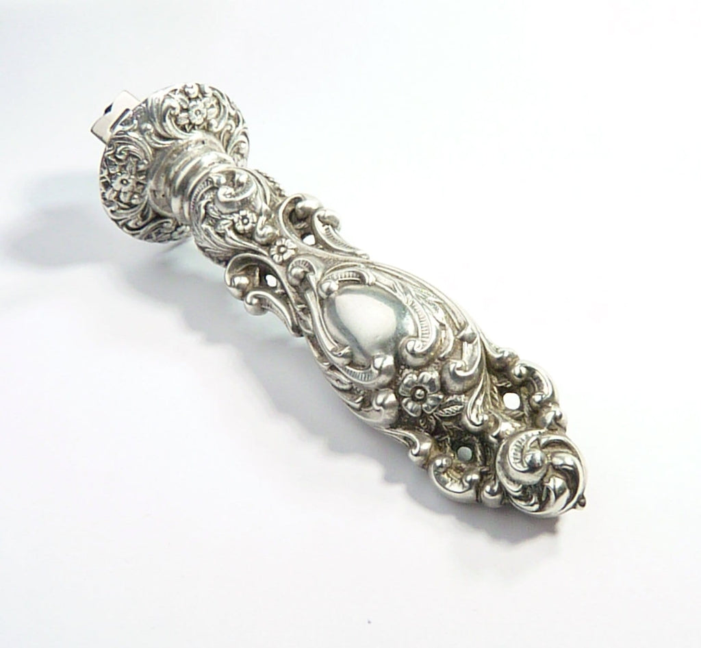 Edwardian Silver Ornate Seal For Wax Stamping