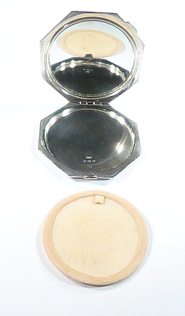Engraved Solid Silver Compact Mirrors