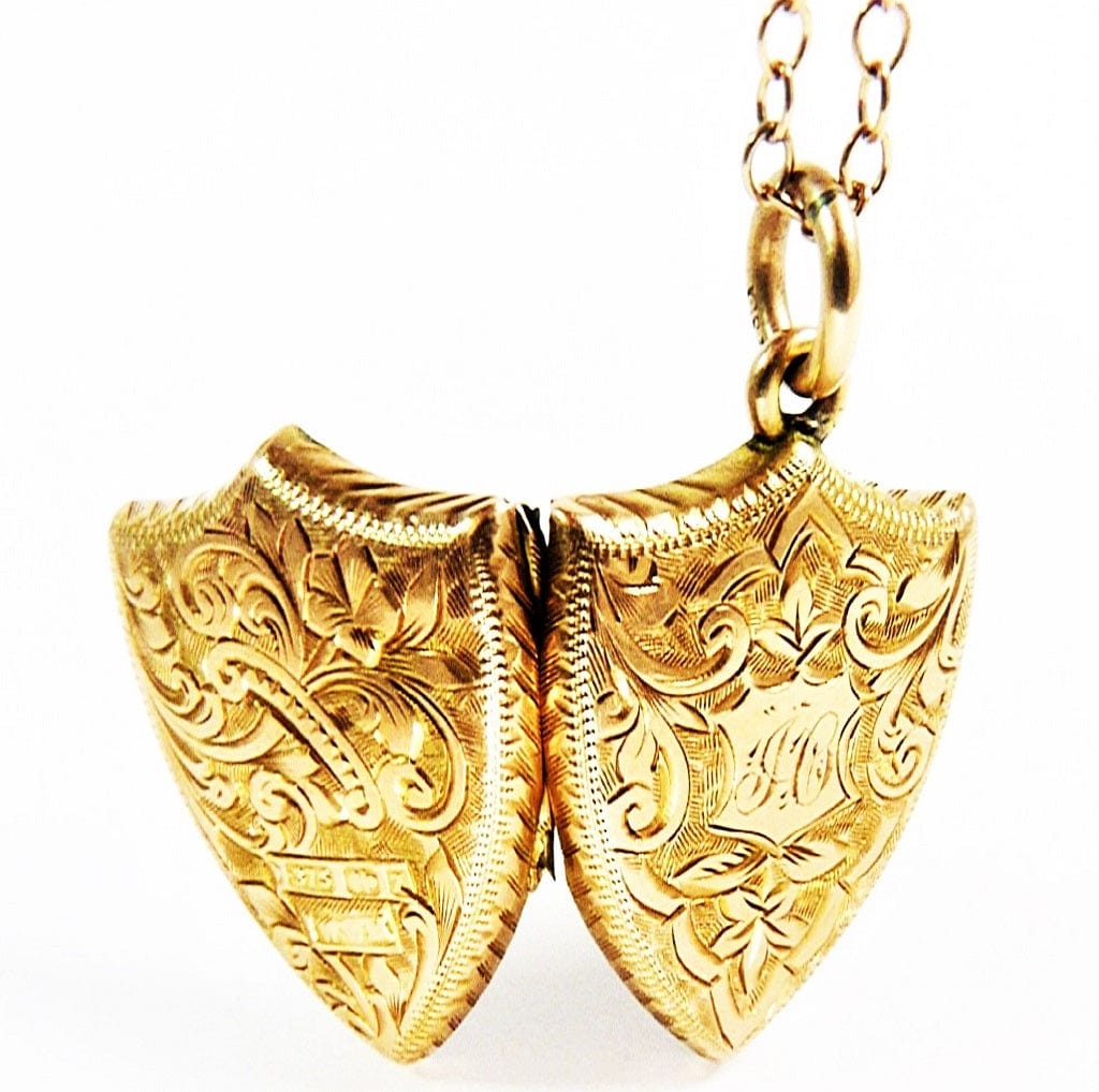Fully Hallmarked Gold Locket Necklace