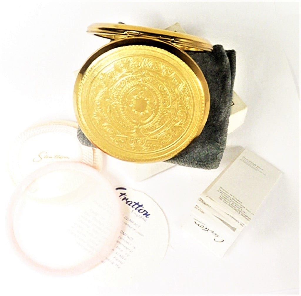 Glorious Gold Plated Stratton Powder Compact