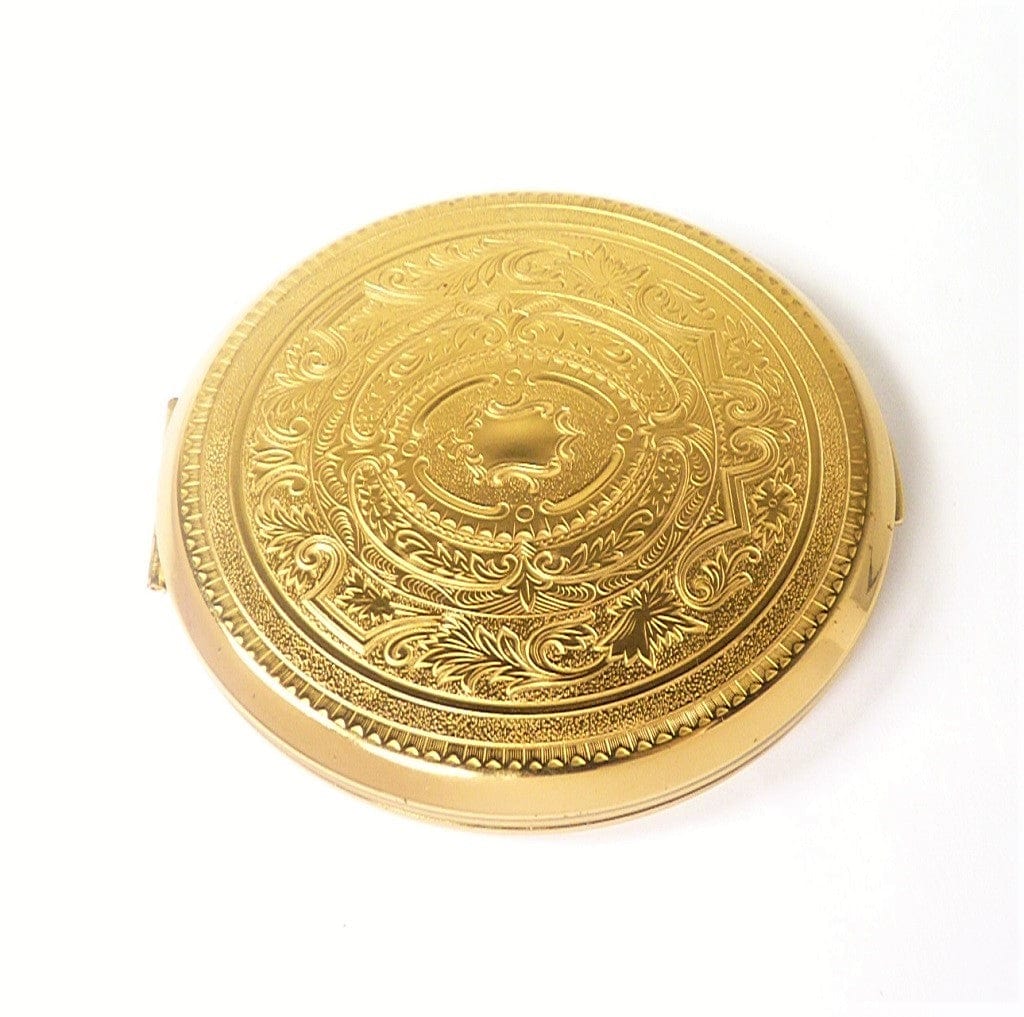 Gold Plated Makeup Compact Vintage