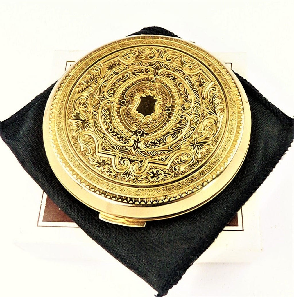 Gold Plated Stratton Compact Mirror