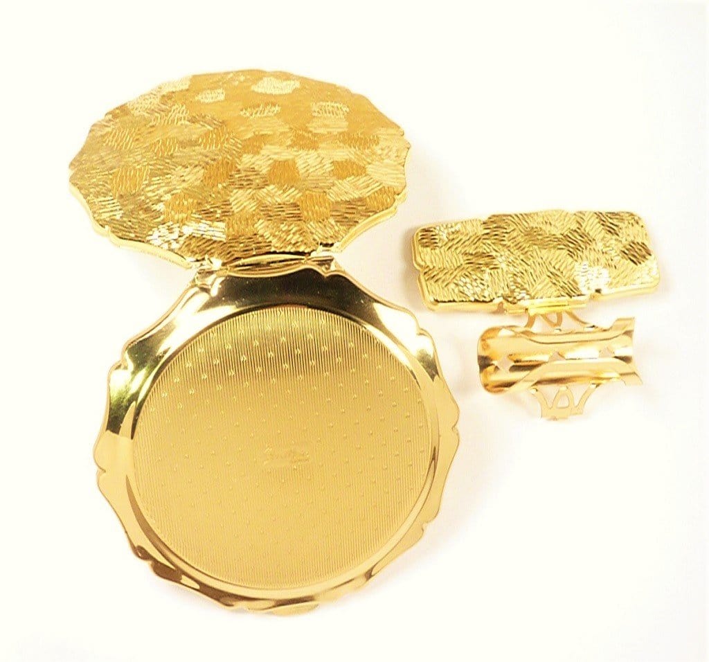 Gold Plate Makeup Compact