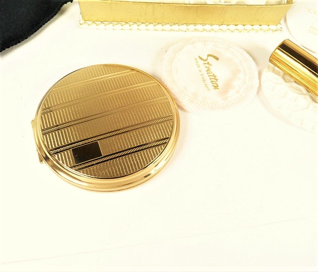 Golden Lacquered Compact Mirror