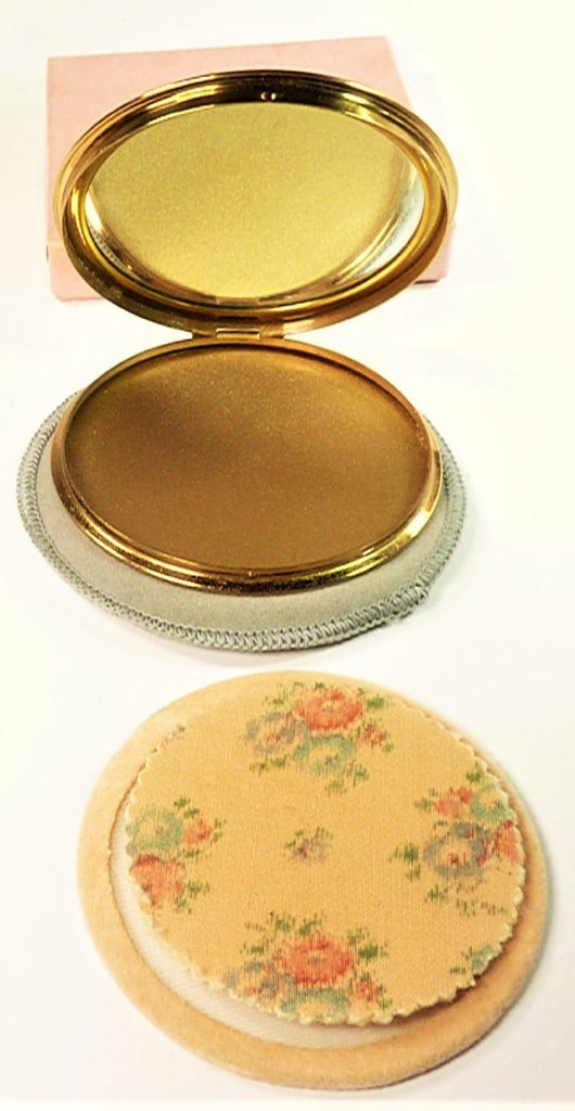 Golden Vintage Compact Mirror