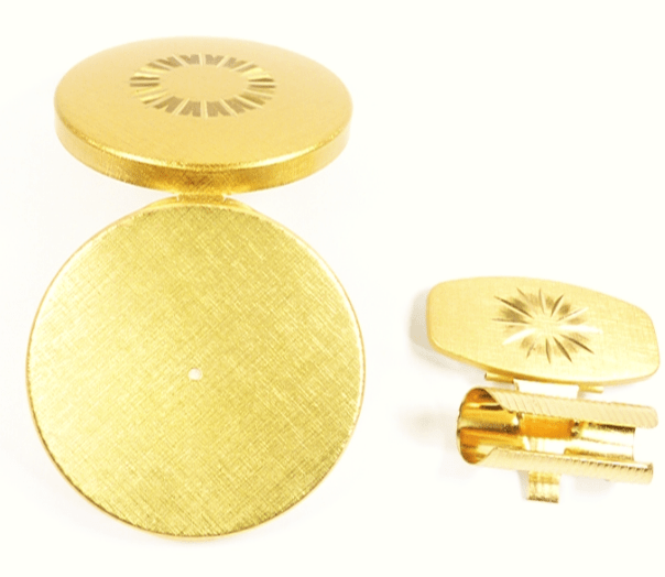 Golden Compact Mirror