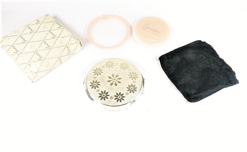Gorgeous Stratton Silver Plated Unused Boxed Makeup Compact