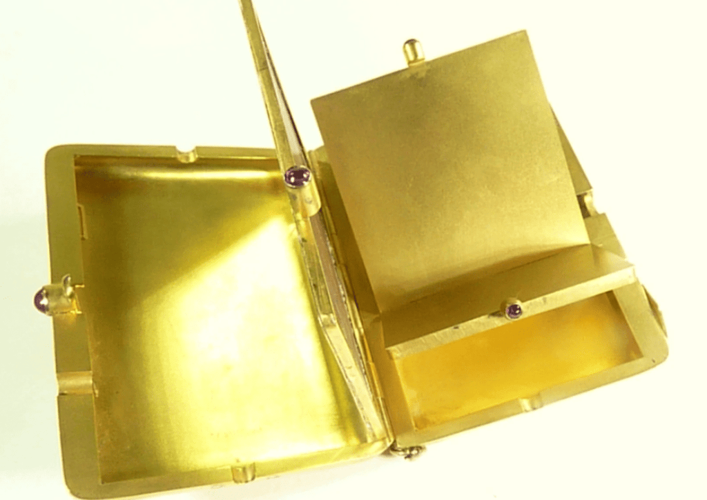 Hallmarked Gold Vanity Case Edwardian