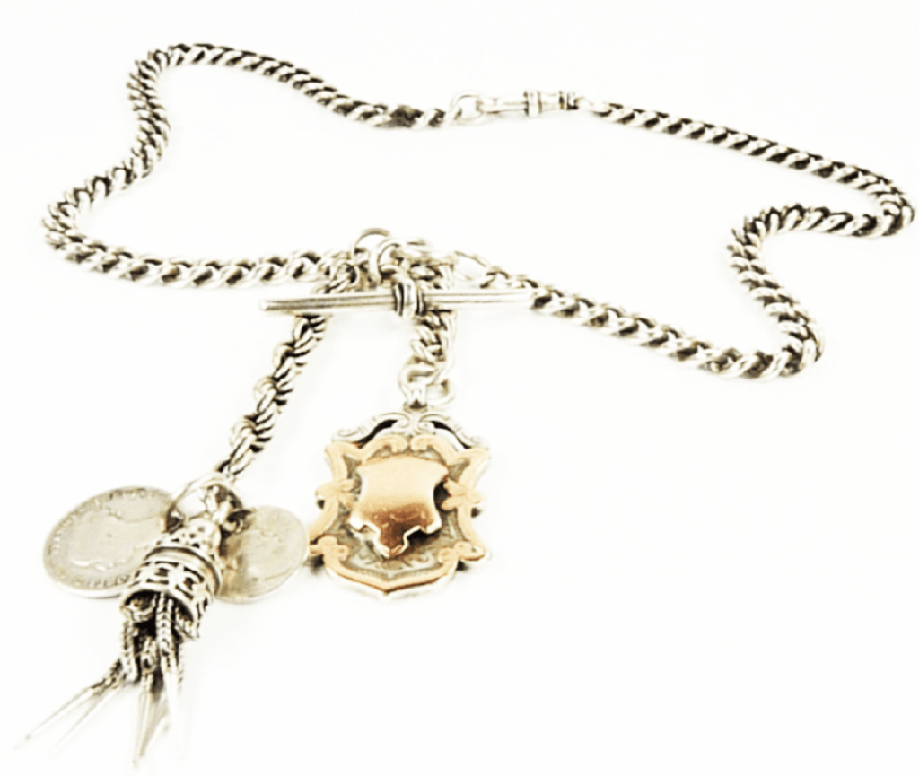 Hallmarked Silver Albert Chain Necklace
