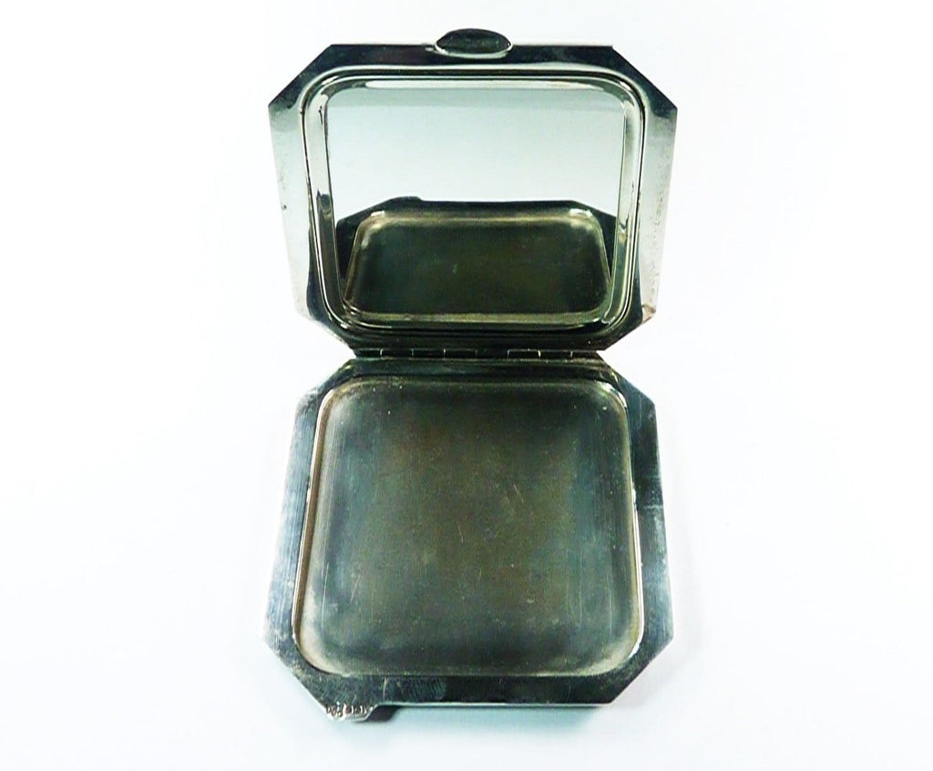 Hallmarked Silver Art Deco Loose Powder Compact