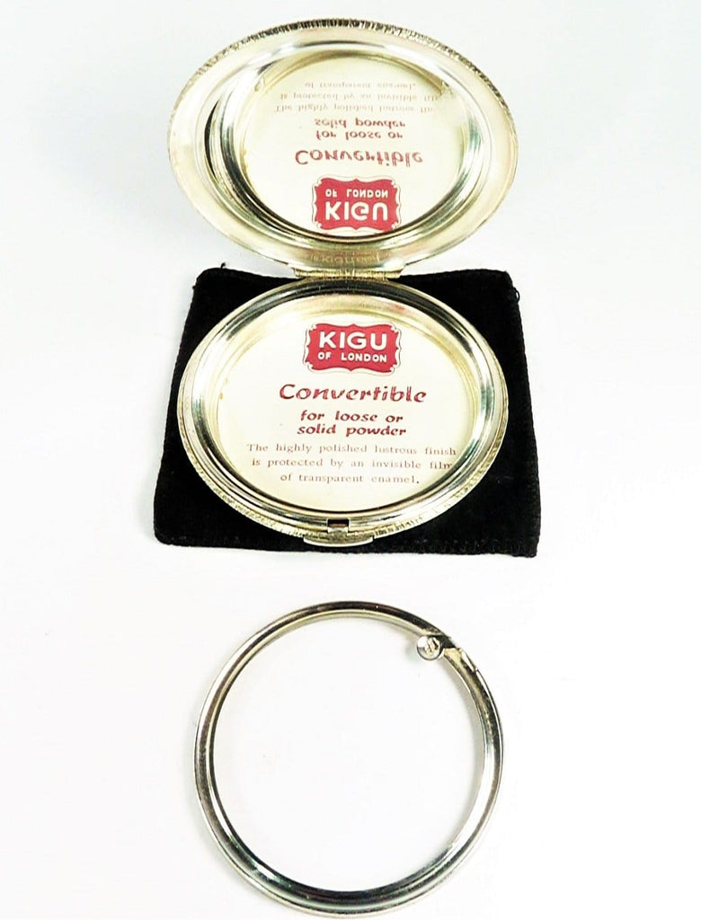 Hallmarked Silver Compact For Max Factor Creme Puff
